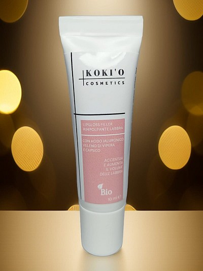 koki'o cosmetics valebeautylab LIPGLOSS FILLER RIMPOLPANTE LABBRA con Acido Ialuronico, Veleno di Vipera e Capsico